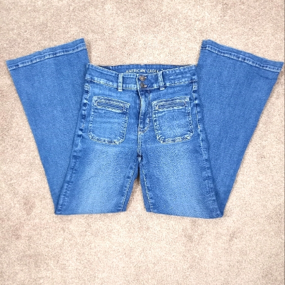 American Eagle Outfitters Denim - **SOLD**AE Super Hi-Rise Flare Jeans!